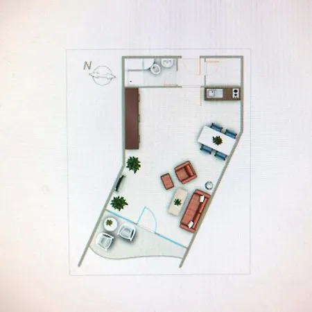With 1 Bedroom Semesterbostad